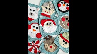 Crochet Christmas Granny Squares 9 FREE Crochet Patterns [upl. by Lani]