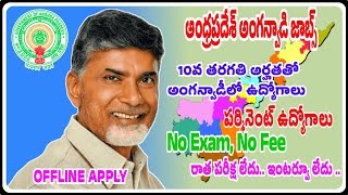 Anganwadi Jobs in AP 2024Anganwadi jobs in ap salaryNAKS AtoZ Information Telugu [upl. by Norab]