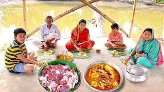 village style MUTTON CURRY recipe by popi kitchenসরুচালের ভাত আর হালকা পাতলা করে খাসির মাংস রান্না [upl. by Denni]