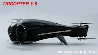 Full Fuselage Y6 TriCopter Video [upl. by Airitak]