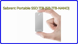 BEWERTUNG 2024 Sabrent Portable SSD 1TB SB1TBNANO WESENTLICHE Einzelheiten [upl. by Acino]