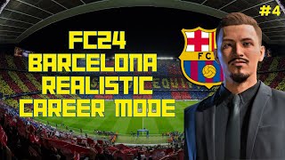 EA FC 24  FC Barcelona Realistic Career Mode  4  Bad Run of Form [upl. by Sivatco669]