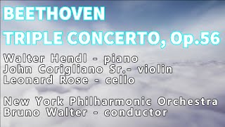 BEETHOVEN Triple Concerto Hendl Corigliano Rose  Walter [upl. by Sisson]