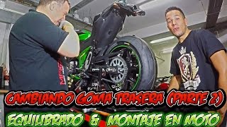 Equilibrando y Montando Rueda Trasera en Moto  Consejos y Recomendaciones [upl. by Bigner]