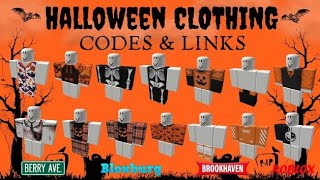 🎃 HALLOWEEN CLOTHING CODES amp LINKS FOR BOYS  Brookhaven Bloxburg Berry Avenue  ROBLOX [upl. by Dammahom]