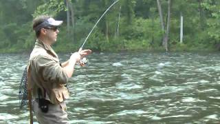 Ultralight Trout Fishing in Fast Water  Real Outdoors TV [upl. by Mcmurry152]