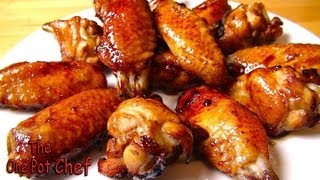 Honey Bourbon Chicken Wing Nibbles  One Pot Chef [upl. by Nohsreg]