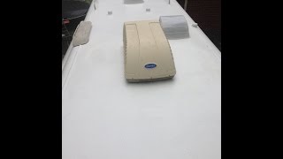 1992 Rexhall Airex RV Fiberglass Roof Repair amp Reseal Dicor Lap Sealant Motorhome Roof Coating [upl. by Ppik]