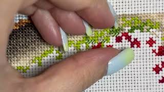 asmr cross stitch [upl. by Enaej43]