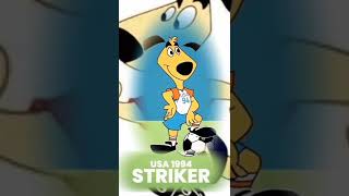 Fifa World Cup All Mascot 19662022 shorts fifaworldcup2022 the evolution mascot [upl. by Aruam]