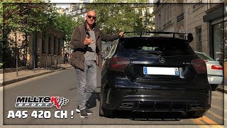 MON PÈRE DE 56 ANS EN A45 AMG MILLTEK ⚠️ [upl. by Anorahs]