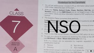 Science Olympiad Set A  SOF NSO Class 7 Answer Key  StudyMaterialVideos [upl. by Enitsyrhc64]