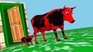 Cows Guess The Right Door ESCAPE ROOM CHALLENGE Animals Battle Game [upl. by Seebeck]