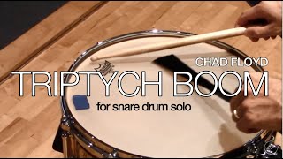 Triptych Boom snare drum solo by Chad Floyd [upl. by Dedra]