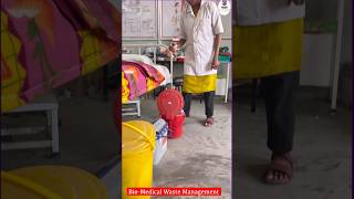 Biomedical Waste Management  Health Sector nursing medical wastebin shorts viral trending [upl. by Rhpotsirhc]