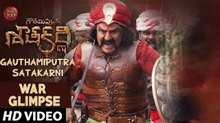 Gautamiputra Satakarni Movie War Glimpse  Balakrishna Shriya Saran Krish [upl. by Balkin]