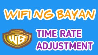 WIFI NG BAYAN PISO WIFI TIME RATE ADJUSTMENT  PinoyTV [upl. by Nahamas]