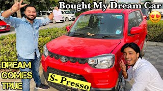 Finally  BOUGHT MY DREAM CAR  Maruti SPresso 😍 [upl. by Nosille]