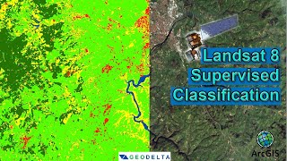 Landsat 8 Image Classification with ArcGIS Supervised [upl. by Sirap]