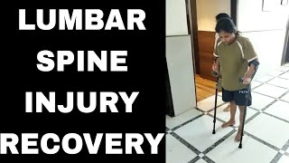 LUMBAR SCI PAITENT RECOVERY  spinalcord exercise spinalinjury motivation recovery [upl. by Lati]