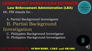 Law Enforcement Administration Reviewer  Criminology Board Exam Reviewer  CLE Reviewer PH [upl. by Wollis]