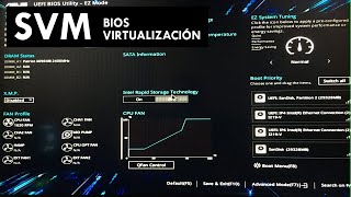 Como Habilitar Virtualización en BIOS ASUS  Como habilitar maquina virtual en BIOS 2024 Modo SVM [upl. by Nirrol]