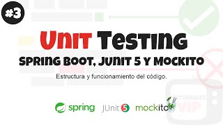 Test unitario con Spring Boot Mockito y JUnit 5  3  Estructura y funcionamiento del código [upl. by Nedac]