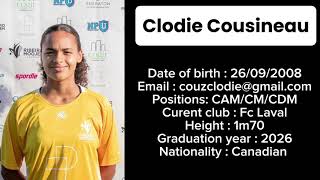 Clodie Cousineau 2024 highlights video [upl. by Lluj]