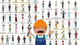 List of Jobs and Occupations in English  Types of Jobs  Learn Different Job Names [upl. by Ballou]