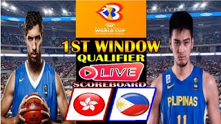 LIVE GILAS PILIPINAS VS HONG KONG 1ST WINDOW QUALIFIER 2025 FIBA ASIA CUP LIVE SCOREBOARD [upl. by Niobe212]