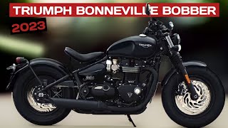 NEW 2023 Triumph Bonneville Bobber  The Coolest Motorcycle Ever [upl. by Nimesay]