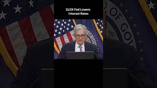 The Federal Reserve Lowers Interest Rates [upl. by Frances]