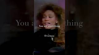 Rare Whitney Houston ‘You Are Everything’ acapella voceux whitneyhouston youareeverything [upl. by Boothe]