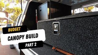 DIY Dual Cab Canopy Kitchen FITOUT  Storage Drawer amp Slide Out Bench [upl. by Eibbor]