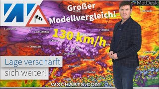 VORWARNUNG Der Orkan kommt Der große Vergleich der Wettermodelle Wie schlimm wirds 😵 [upl. by Elihu]