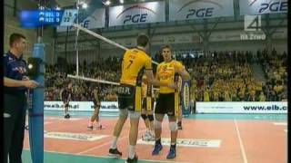 Puchar Polski 2010 w siatkówce Skra Bełchatów  Resovia Rzeszów SET1 [upl. by Hetty]