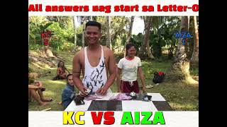 Patalinuhan KC Vs Aiza Lahat ng Sagot nagsisimula sa Letter O Part1 [upl. by Pals282]