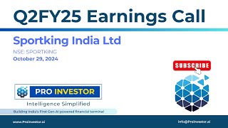 Sportking India Ltd  Q2FY25  Earnings Conference Call  concall concallshorts sportking [upl. by Illom790]