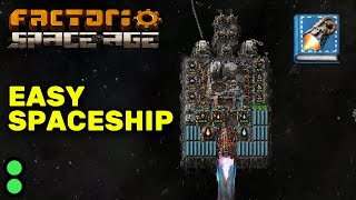 Easy Spaceship Design  Factorio Early Game Blueprint [upl. by Tiedeman154]