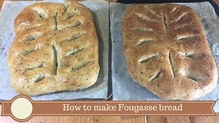 Fougasse  Fougasse bread  Bread recipe [upl. by Danette656]