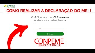 COMO REALIZAR A DECLARAÇÃO DO MEI  DASN MEI [upl. by Mcroberts]