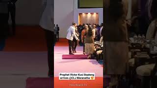 See How Prophet Victor Kusi Boateng arrived at CLJ Maranatha with Prophet Joel Lutuka 😍 [upl. by Junina]