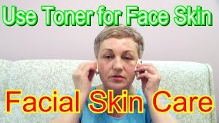 How to Use Toner for Face Skin Video👱  Proper Facial Skin Care Routine at Home🏡 [upl. by Leahcimsemaj]