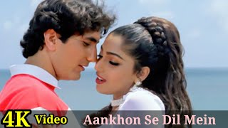 Aankhon Se Dil Mein Utar Ke 4K Video Song  Fareb  Faraaz Khan Suman Kumar Sanu HD [upl. by Nihcas]