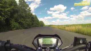 Hyosung GD 250 EXIV acceleration 0100 kmh [upl. by Notsehc878]