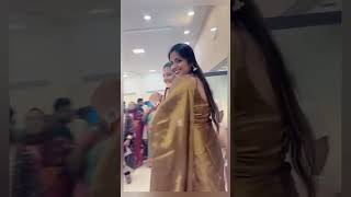 Kottachi Ponnu cute dance in Saree shortsfeed shortvideo trending [upl. by Liatnahs]