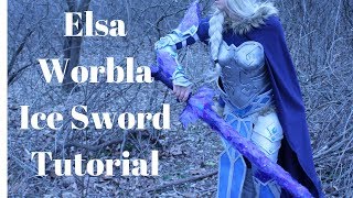 Worbla Ice Sword Timlapse With Leds [upl. by Eninaj938]