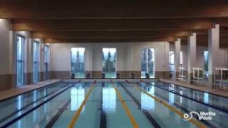 Three Myrtha pools in the Jerago con Orago Sport Center [upl. by Ghassan582]