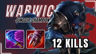 WILD RIFT  WARWICK TOP LANE GAMEPLAY  BUILD amp RUNES [upl. by Liahcim]