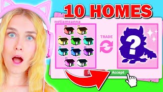 I TRADED 10 TINY HOMES In Adopt Me Roblox [upl. by Erbua]